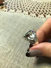 Anslow de joyería de moda de calidad superior Retro Oval grande anillo de dedo de cristal para las mujeres parejas de mujeres regalo de día de San Valentín LOW0041AR