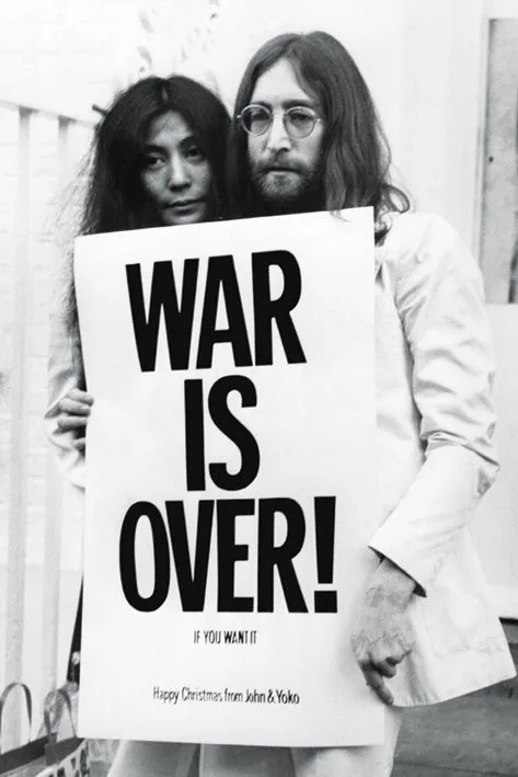 Джон Леннон и его жена Yoko Ono (плакат) | Дом сад