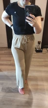 Pantalones de punto finos para mujer, pantalón suelto, de pierna ancha, cintura elástica, hasta el tobillo, talla grande, S-4XL