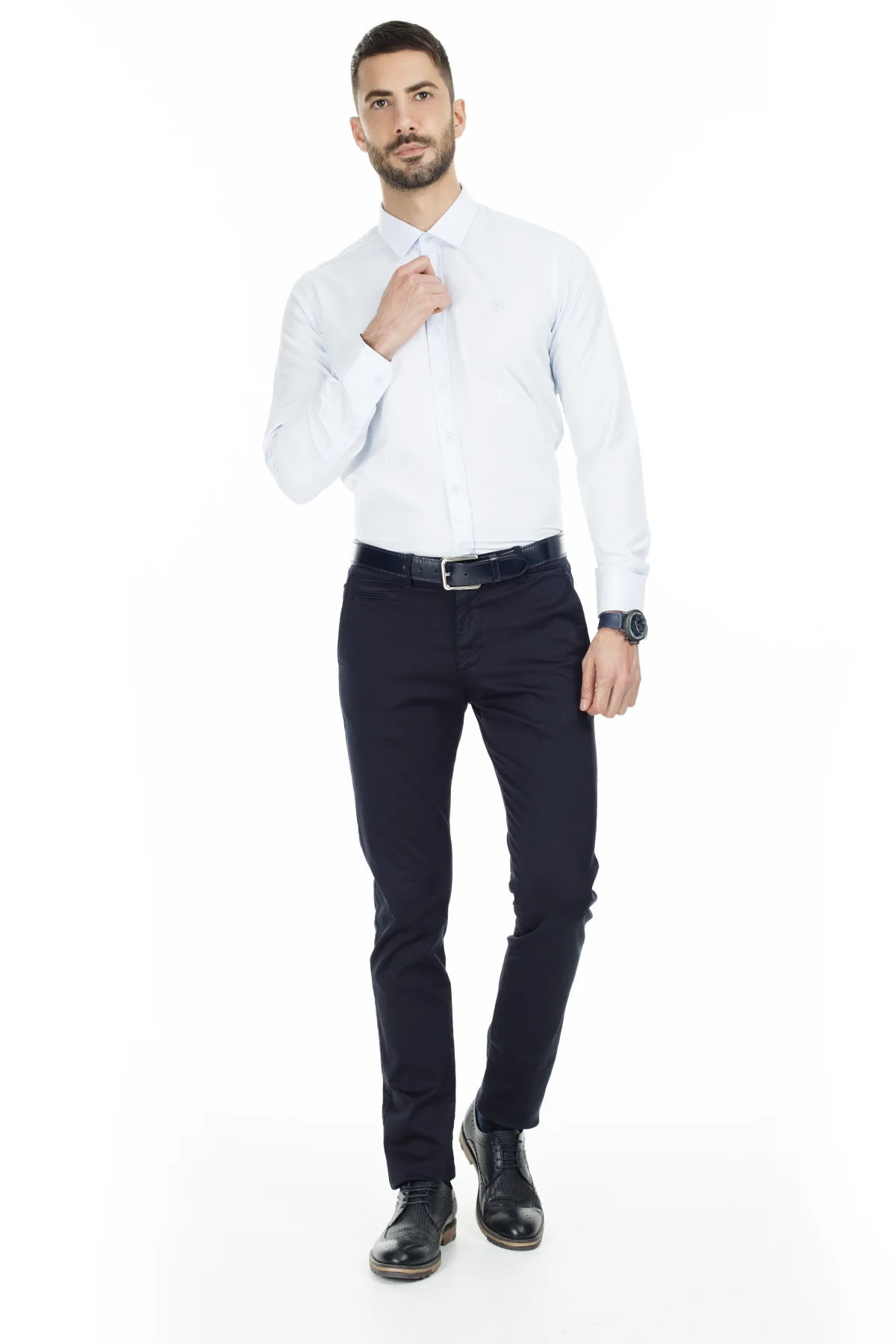 Сабри изготовленный на заказ Slim Fit рубашка с длинными рукавами, мужская рубашка с длинными рукавами 5431711