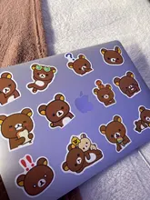 10/50/100 unids/set Kawaii Rilakkuma oso pegatinas con dibujos animados para guitarra DIY juguete bicicleta portátil monopatín equipaje Decoración