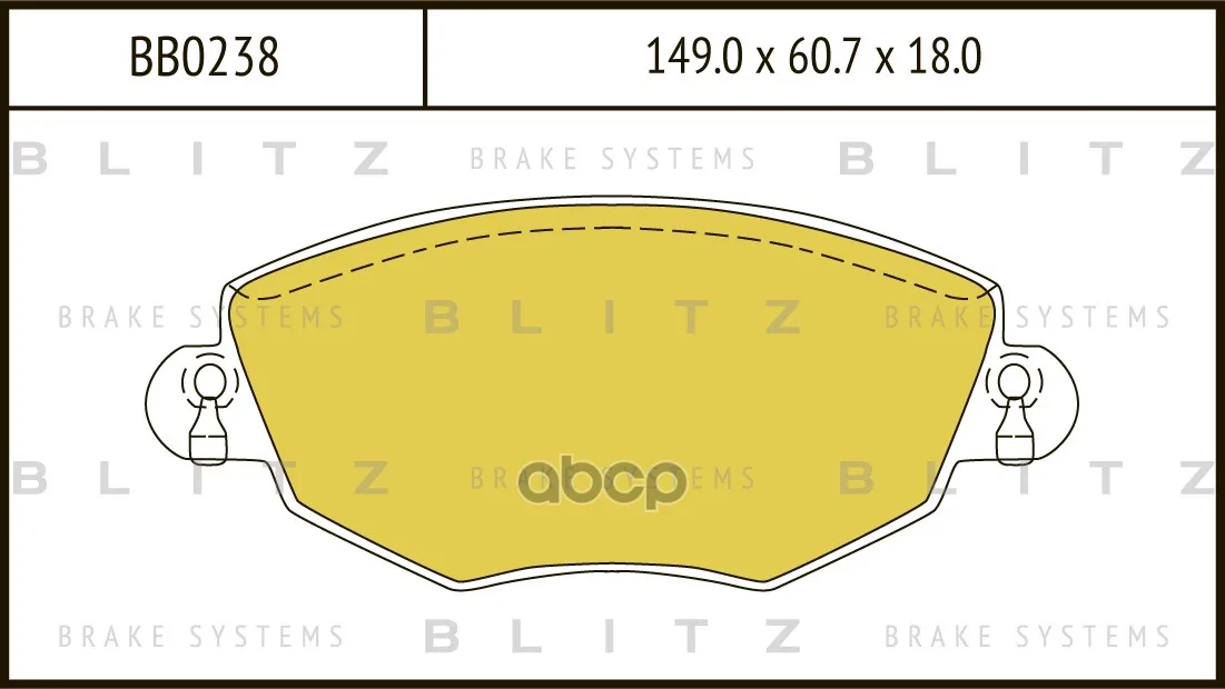 Колодки Тормозные Дисковые Ford Mondeo Iii 00- Blitz арт. BB0238