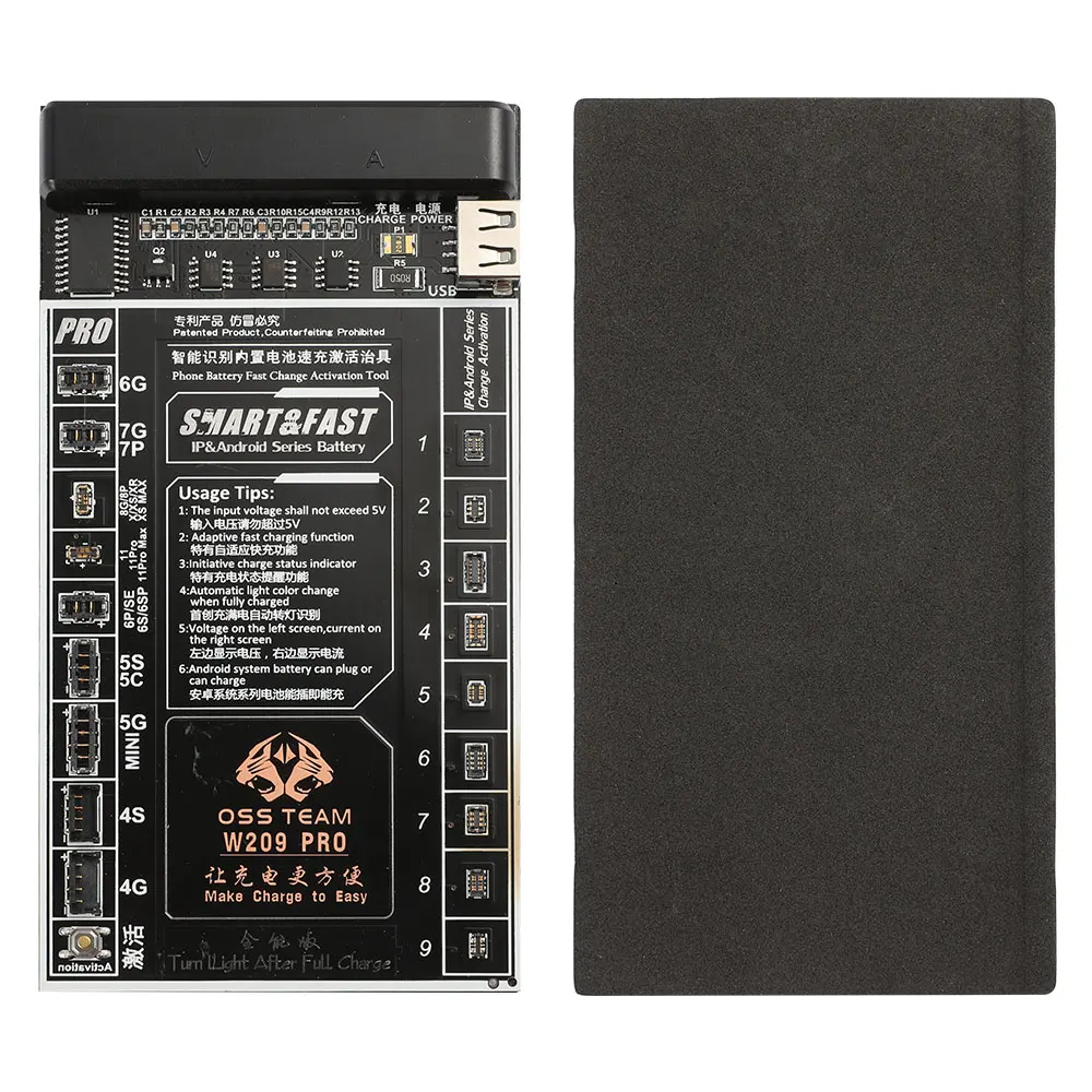 Плата для быстрой зарядки аккумулятора iPhone X XS MAX XR 4 5 6 6s 7 8 Samsung xiaomi Huawei Android