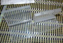 Caja de almacenamiento con ranuras de plástico para limas de uñas, accesorios de manicura con soporte transparente acrílico, 20 unidades