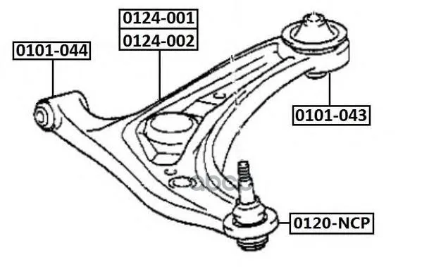 Опора Шаровая Toyota: Yaris Echo Echo Verso Will Ncp2# Lcp2#Toyota Yaris Ncp13 2001-2005 ASVA арт. 0120NCP