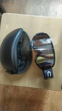 Funda protectora de gafas para esquiar en la nieve (sin gafas), Estuche Duro con cremallera
