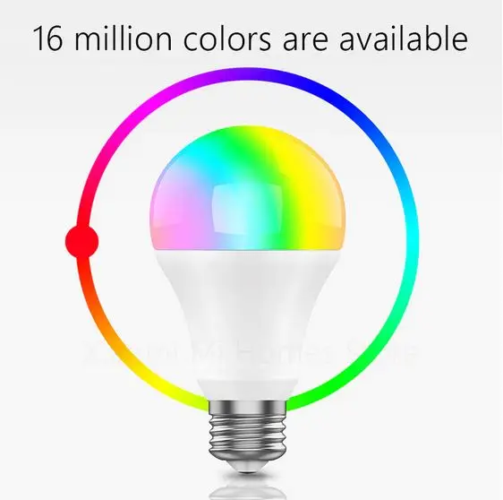 

Xiaomi Mijia Magic Lamp Color Change Light Smart Bulb with Wireless Wifi connect with smart phone Home Lighting RGB E27 LED Bulb