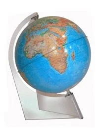 

Globe physical diameter 150mm, on a triangular stand