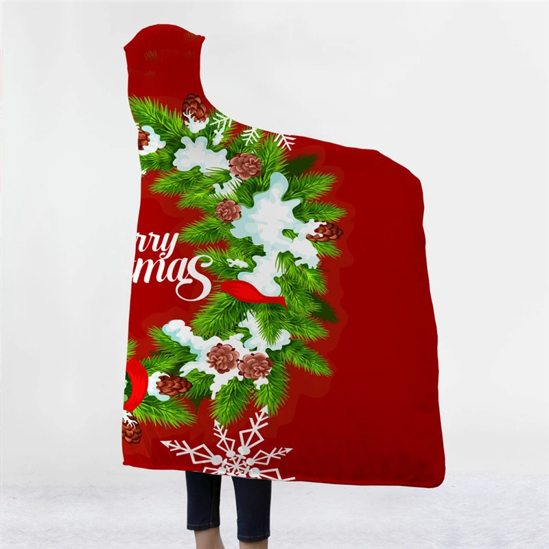 Merry-Chrismas-Mandala-Hooded-Blanket-For-Adults-Kids-Pink-Blue-Sherpa-Fleece-Woman-Throw-Blanket-Microfiber (2)