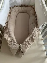 Cama nido para bebé de 50x90cm, cuna de algodón para recién nacido, cuna de bebé, colchón de encaje, nido de cuna extraíble para bebé