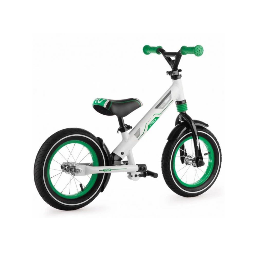 Беговел Small Rider Roadster Pro с 2 амортизаторами 2 подножками алюминиевый зеленый