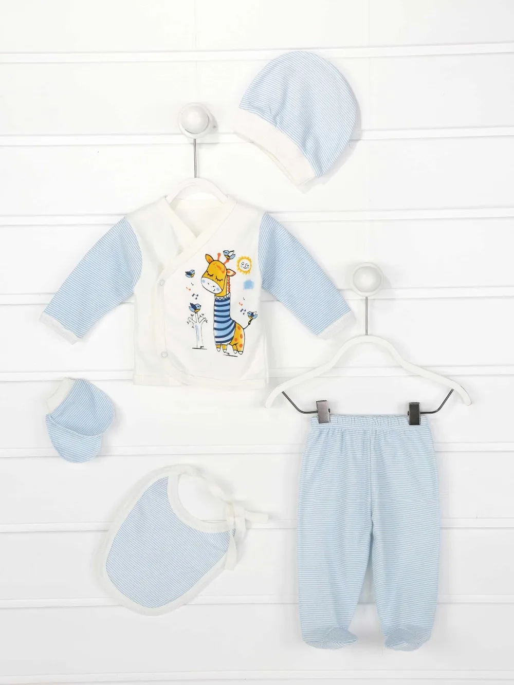 082-7125-015 Mavi Yenidoğan Erkek Bebek 5 li Hastane Çıkışı (1)