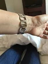 Pulsera de diamante de Metal de lujo para Apple Watch, banda de 44mm, 42mm, iwatch SE 6, 5, 4, 3, 2, 1, 38mm, 40mm, correa de acero inoxidable