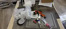 Pistola pulverizadora HVLP para arañazos, manómetro de regulador de aire y trampa de agua en línea, herramienta de filtro, regulador de PISTOLA DE PULVERIZACIÓN y Mini filtro de aire