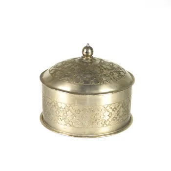 

Round METAL case with lid 16X12