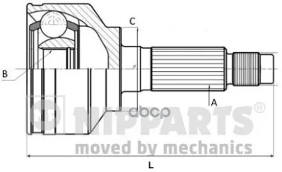 Шрус Honda Civic 1.4-2.0 06-12 Нар.Компл. Nipparts N2824166 Nipparts арт. N2824166