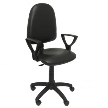 

04CPSPV14NBGOLF chair Ayna similskin black with PIQUERAS and CRESPO arms