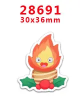30 шт мультяшный персонаж плоское украшение из смолы PR 27896 - Цвет: 28691