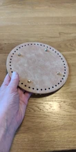 Planta de cuero redondo de alta calidad con agujeros, remache para tejer, bolso, bolsos de hombro tipo bandolera, accesorios