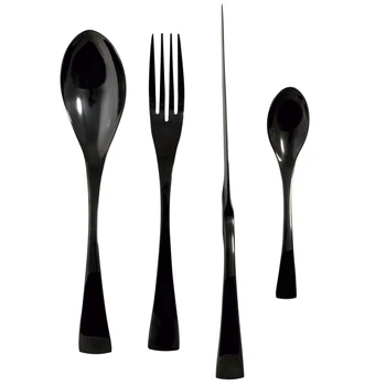 

Set cutlery 16 PCs black color, in stainless steel, BERGNER collection Essence
