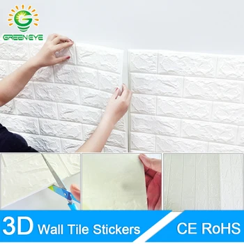 3D Wall Stickers DIY Marble Brick Peel and Self Adhesive Wall paper Waterproof Kitchen Bathroom Home Wall Decal Sticker Vinyl