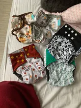 Binding-Cover Baby-Diaper Happyflute Cover-Newest Colorful Waterproof Reusable OS 1pcs
