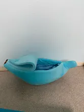 Banana Shaped Cat Bed House Warm Cozy Puppy Cushion Kennel Portable Soft Pet Sofa Cute