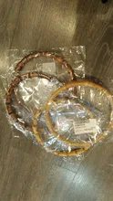 Asas redondas De bambú De 13cm/15cm para bolso, accesorio Vintage hecho a mano De madera, para bolsos