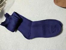 YWHUANSEN-Calcetines transpirables de encaje de algodón para niña, medias hasta la rodilla, para primavera, otoño e invierno, 1 par