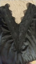 Patchwork-Dress A-Line-Lantern-Sleeve V-Neck Lace-Edge Simplee Open-Back Nightclub Sexy
