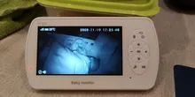 KERUI-Monitor de bebé con pantalla de 4,3 pulgadas, cámara de vídeo niñera con cámara de seguridad, Monitor de temperatura Babyfoon, visión nocturna