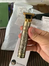 Cortadora de pelo eléctrica para hombre, afeitadora profesional de pelo Dragon Barber, sin cable, USB, 0mm