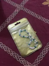 Pulsera con cuentas de cristal para mujer, longitud ajustable, 1 Uds., joyería hecha a mano