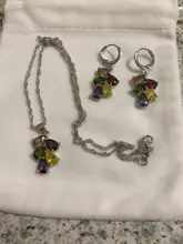 Earrings Necklaces Jewelry-Sets Gift 925-Sterling-Silver Cubic-Zirconia Pendants Women