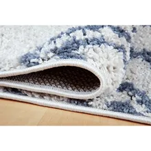 Je Veux домашний марокканский лохматый мягкий, геометрический Коврик кремово-темно-Gray-60x90