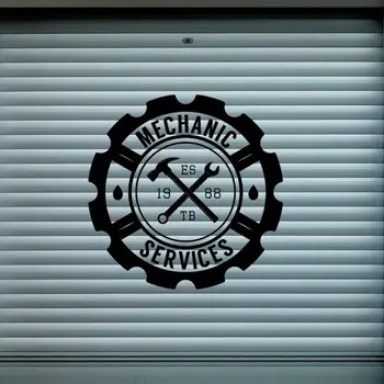 

New Car Mechanic Service Wall Sticker Car Service Garage Workshop Decal Wall Art Decoration A001382