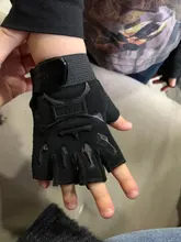 Guantes deportivos con soporte de muñeca para niños, para entrenamiento, bicicleta, medio dedo