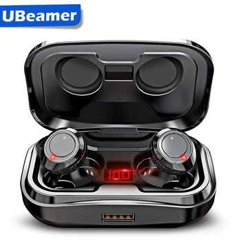

Ubeamer X10 Bluetooth Earphone,Wireless Headphones Touch Control Earbuds IPX7 Waterproof 9D TWS 3500mAh LED Power Bank