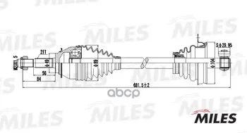 

Drive Assembly Renault Logan left without ABS miles item No. gc01112