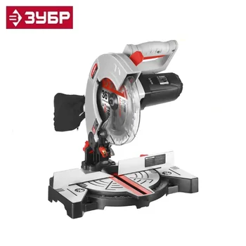 

Miter saw, ZUBR ZPT-210-1400 L, d = 210 x 30 mm, 1300 W, 5500 rpm, laser Cutting Wooden Blanks Angle cuts Slitting cutter