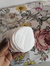 Almohadillas de algodón de 3 capas, 12 Uds. (6 pares), almohadillas de pechos reutilizables para lactancia, almohadilla lavable Lisa orgánica impermeable, accesorio para lactancia de bebé