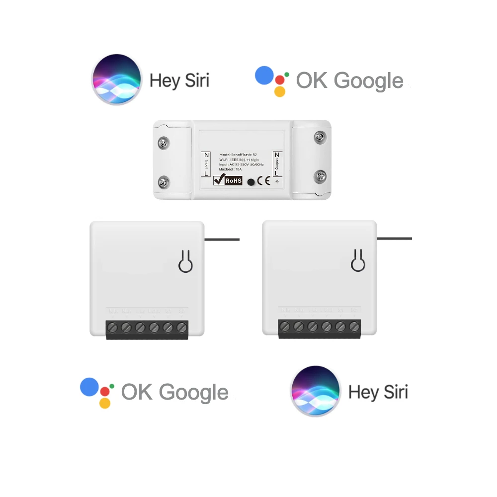 Умный дом комбо для Apple HomeKit переключатель Google Assistant Wi Fi 2xmini основные Беспроводной
