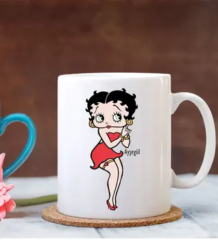 

Personalized Custom Betty Boop Design White Mug Bardak-2 Gift Design Dependable Quality Funny Picture Fun Favorable Cost