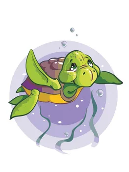 

Turtle, 30*40 cm painting coloring by numbers on canvas Snow White 722-as