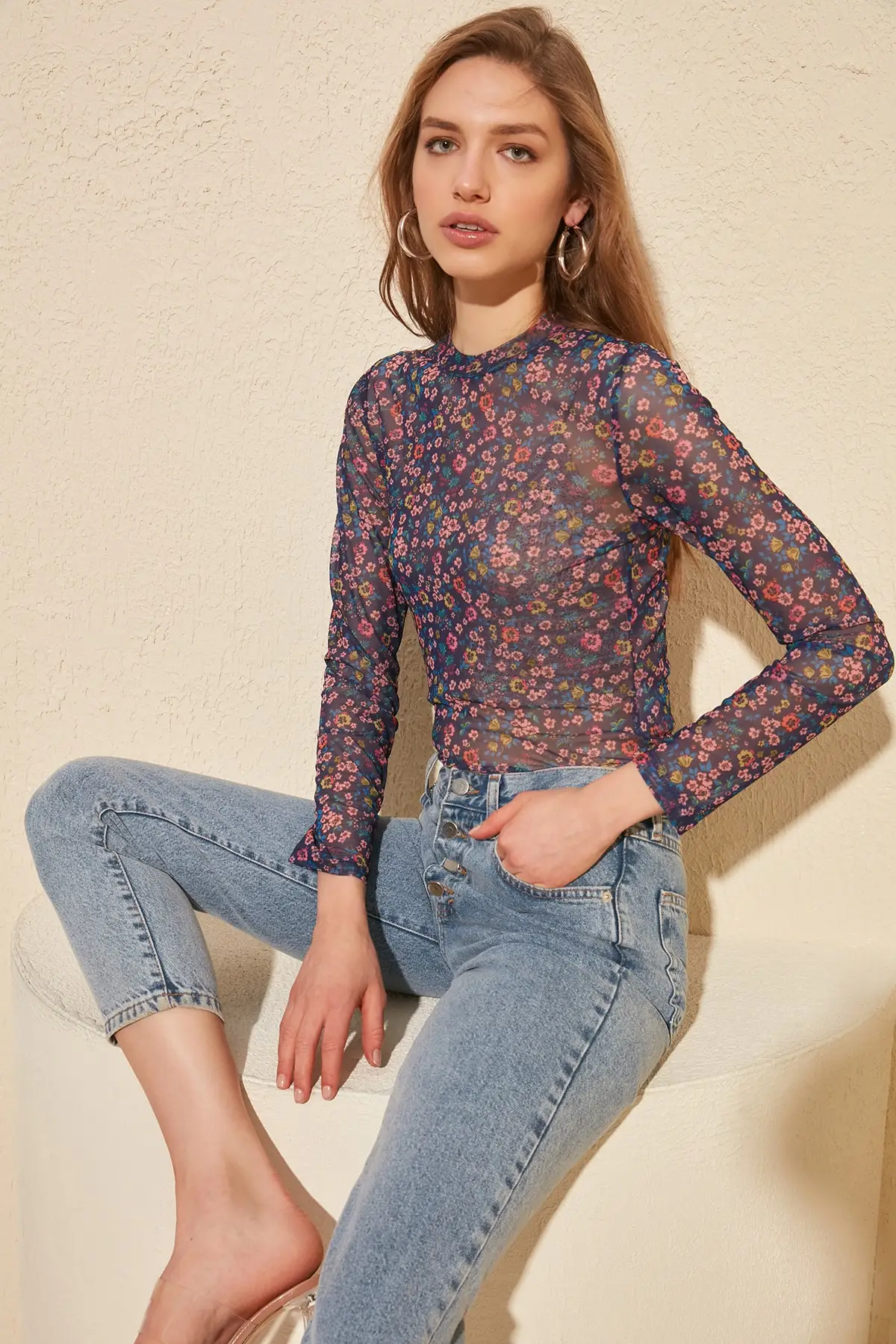 Trendyol Pattern Gauze Knitted Blouse TWOSS20BZ0448