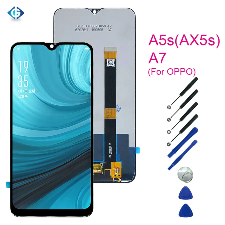 

6.2'' Full LCD Repair Parts For OPPO A5s AX5S LCD Display Touch Screen Panel Digitizer Sensor for Oppo A5S CPH1909 A7 Aassembly
