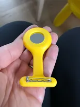 Reloj de silicona para enfermera, broche, Túnica, reloj Fob con batería gratis, relojes de bolsillo para médico, reloj de bolsillo