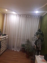 Tulle Curtains Window Treatments Living-Room Kitchen White Modern Solid Europe for Voile