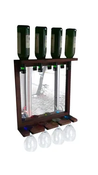 

Wall Mirrors wall mounted wine beer whiskey bottle rack holder display kitchen Bar Salon exhibition creative wine rack