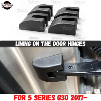 

Lining on the door hinges case for BMW 5 series G30 2017- ABS plastic molding 1 set /4 pcs decoration car styling